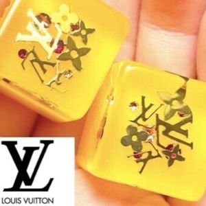 LOUIS VUITTON yellow inclusion hair tie